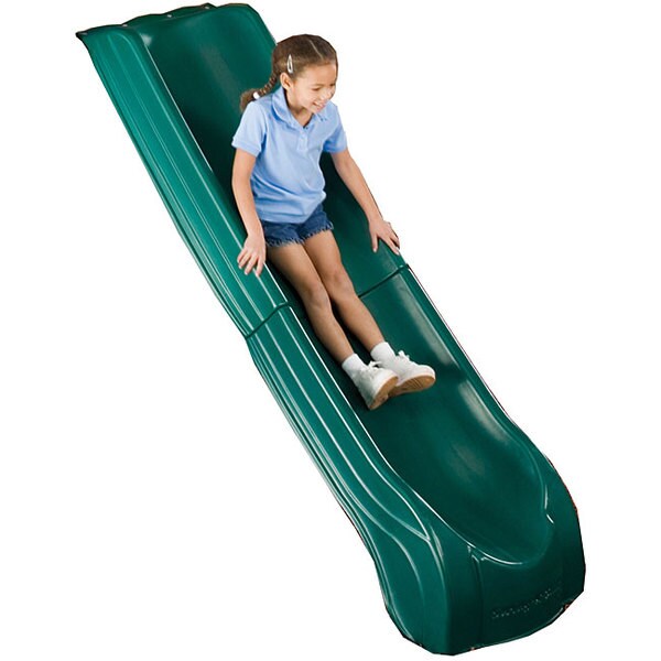 Swing-N-Slide 2-Piece Summit Slide - Green, Mounts to 4' Platforms - 84" L x 21" W x7.5" H