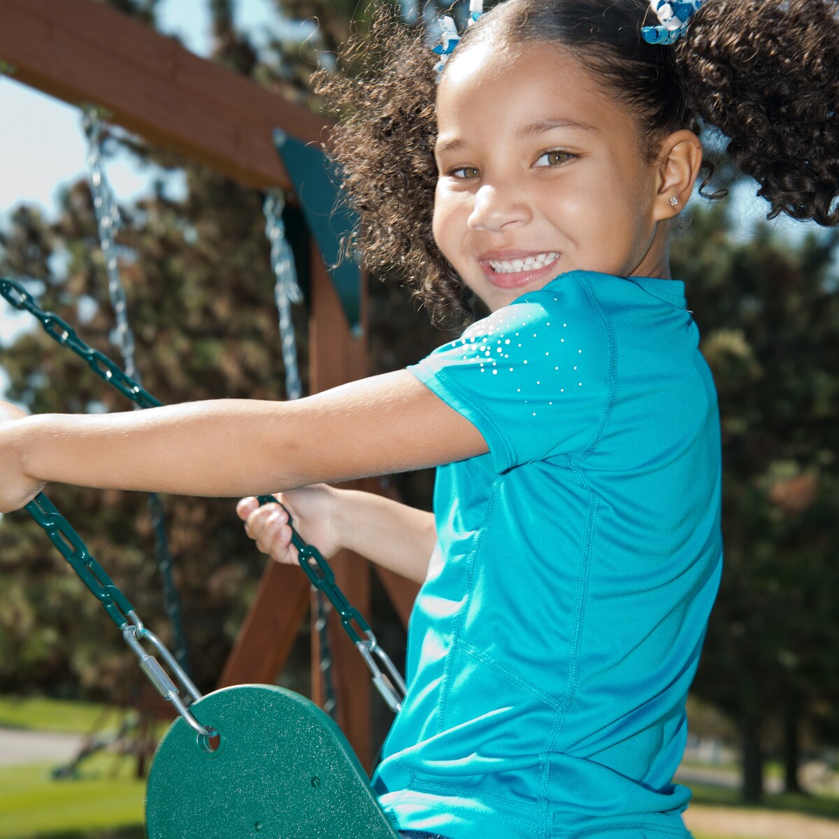 Swing-N-Slide Pioneer Deluxe DIY Play Set Hardware Kit with 2-Piece Summit Slide (Lumber not Included) - 192L x 168W x 96H
