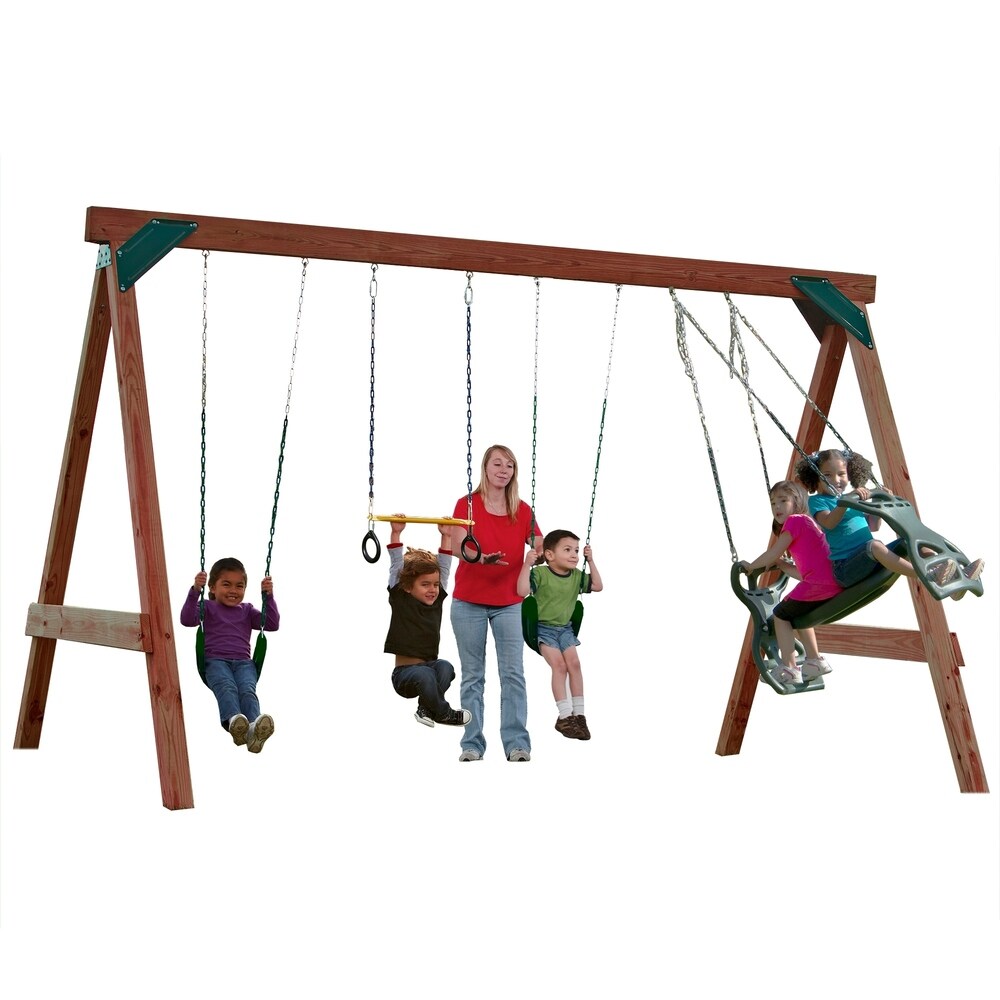 Swing-N-Slide Scout Swing Set DIY Hardware Kit (Lumber not included) - 12'x8'x8' or 16'x8'x8' with cantilever design