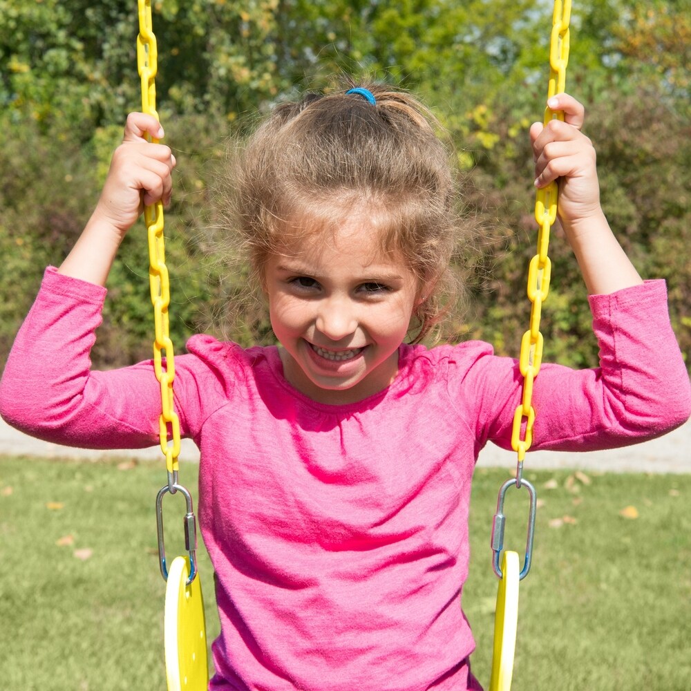 Swing-N-Slide Swing Seats with Chains -Yellow (2-Pack)