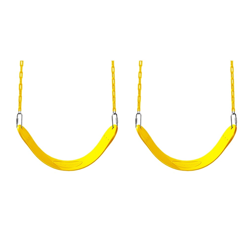 Swing-N-Slide Swing Seats with Chains -Yellow (2-Pack)