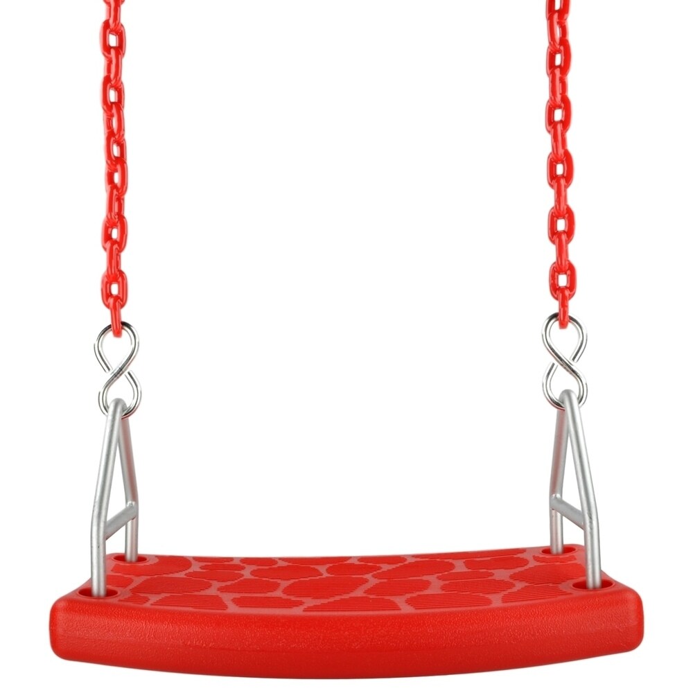Swing Set Stuff Inc. Flat Swing Seat with 8.5 Ft. Coated Chain