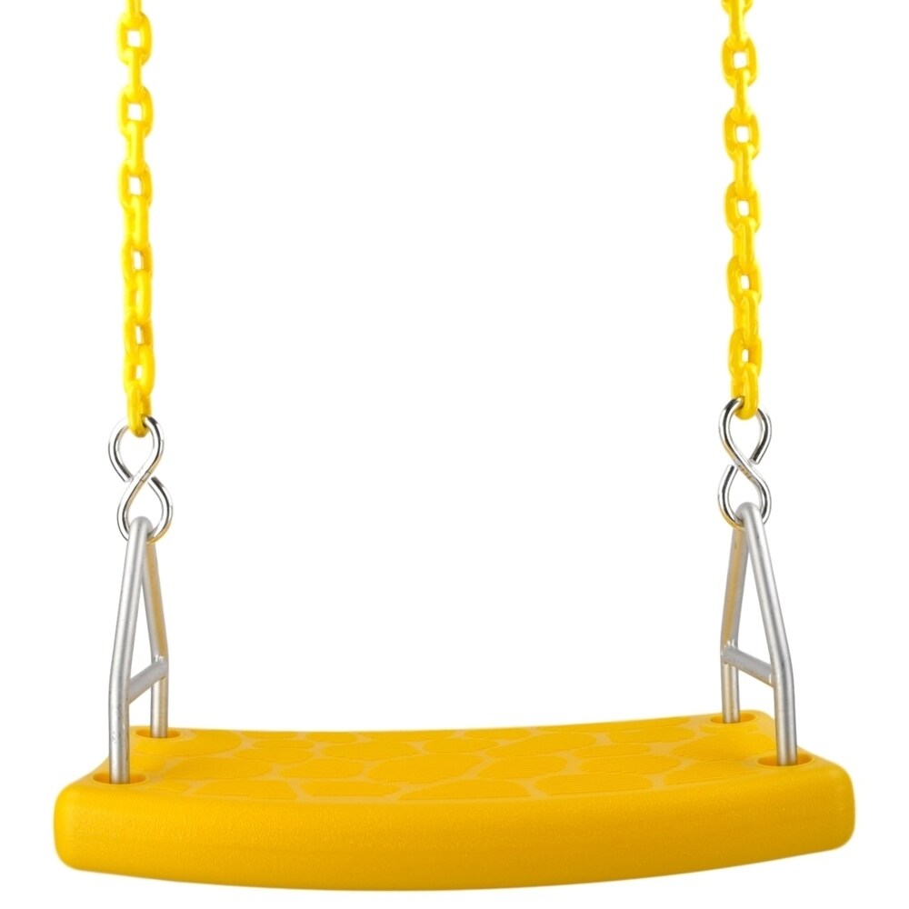Swing Set Stuff Inc. Flat Swing Seat with 8.5 Ft. Coated Chain