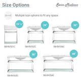 Swiss Madison Pierre 19.5" Single, Metal Frame, Open Shelf, Bathroom Vanity