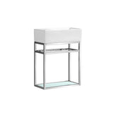 Swiss Madison Pierre 19.5" Single, Metal Frame, Open Shelf, Bathroom Vanity