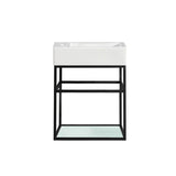 Swiss Madison Pierre 19.5" Single, Metal Frame, Open Shelf, Bathroom Vanity