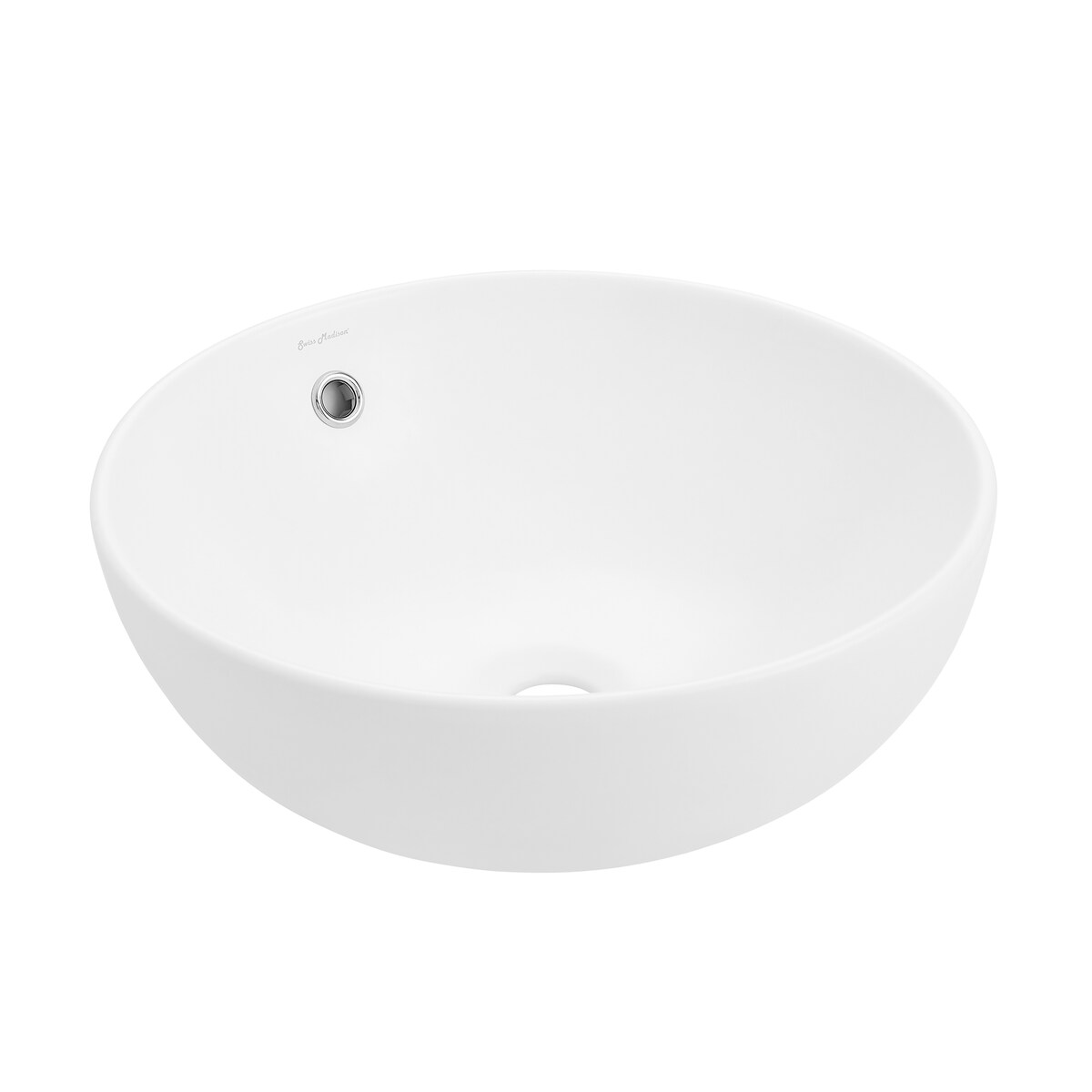 Swiss Madison Sublime® Round Ceramic Bathroom Vessel Sink Bowl