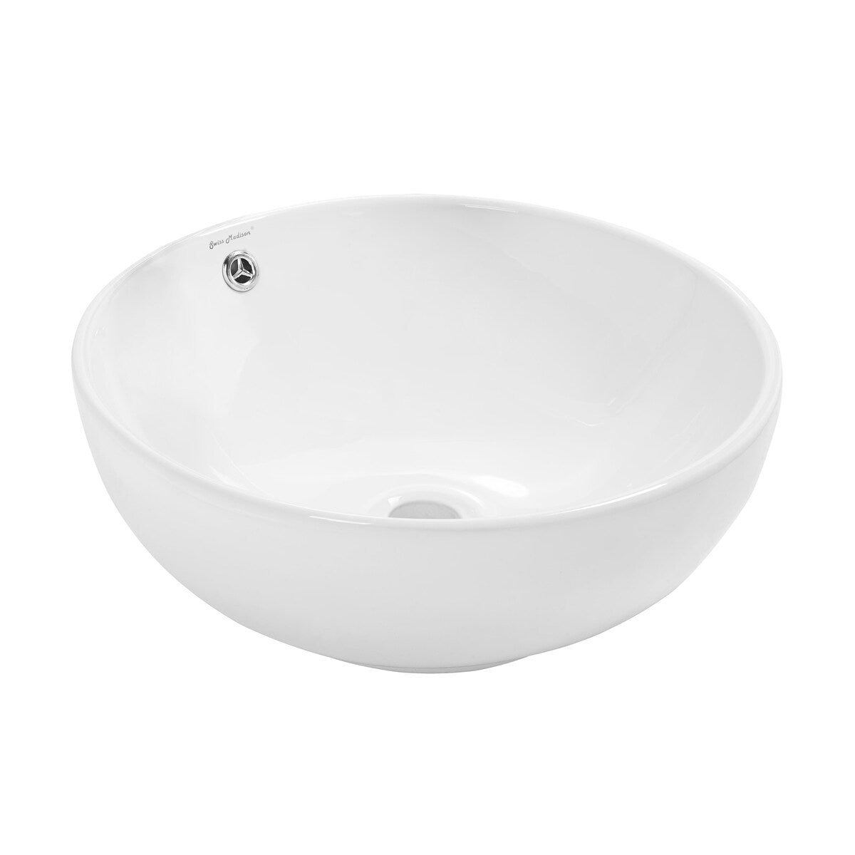 Swiss Madison Sublime® Round Ceramic Bathroom Vessel Sink Bowl