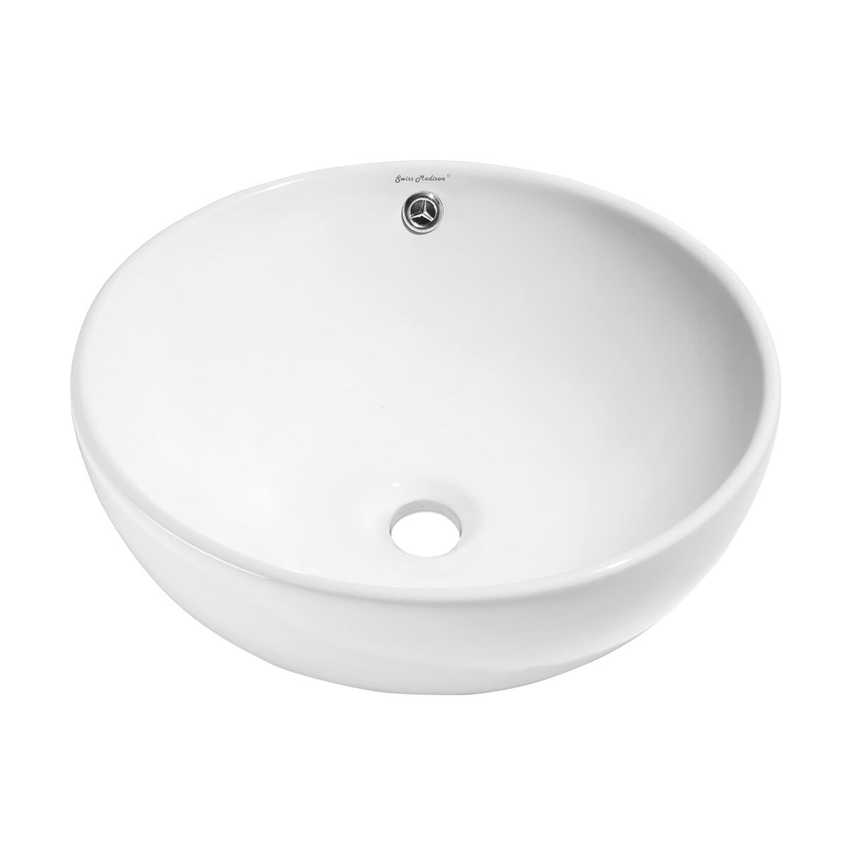 Swiss Madison Sublime® Round Ceramic Bathroom Vessel Sink Bowl