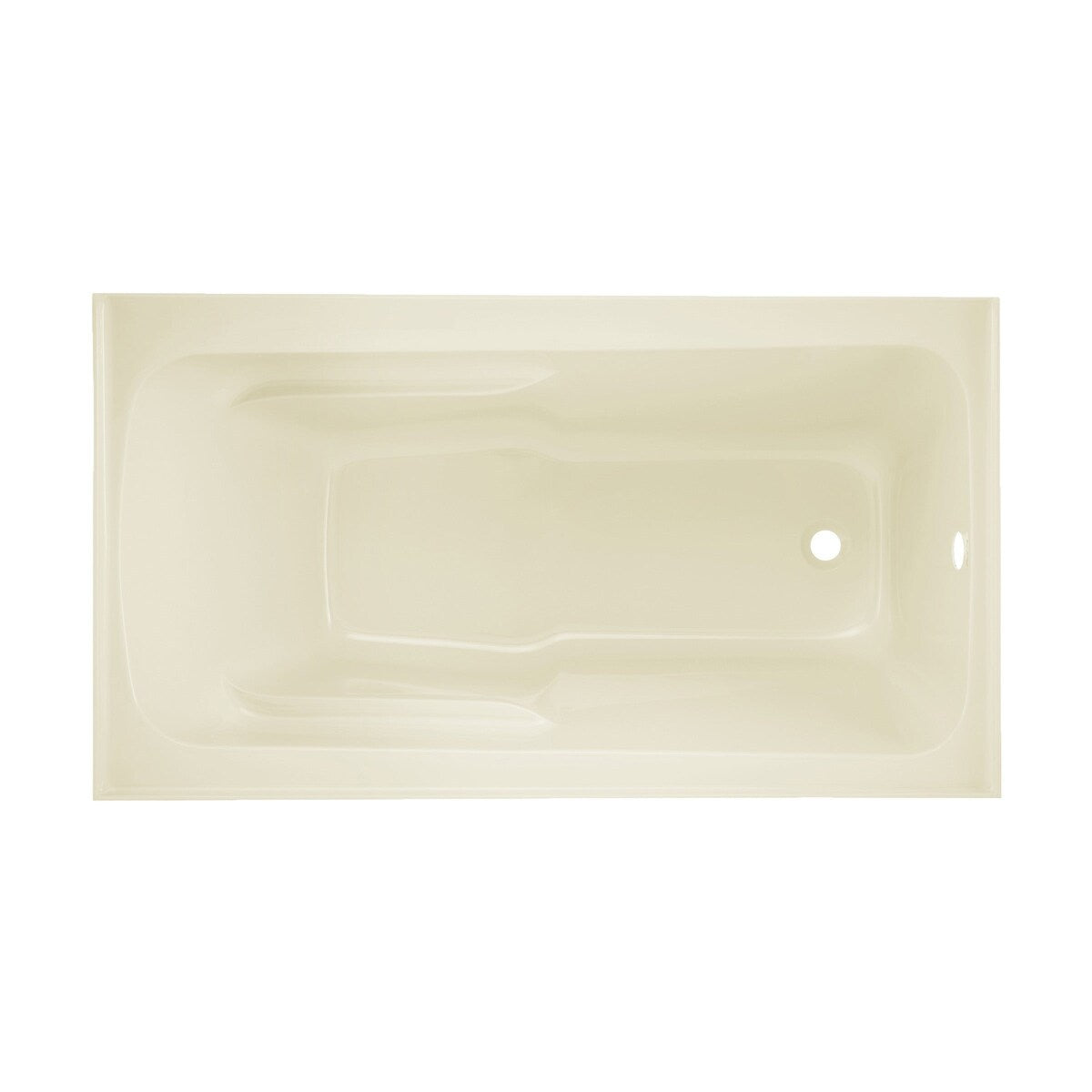 Swiss Madison Voltaire, Acrylic White, Alcove, Integral Armrest, Bathtub with Apron