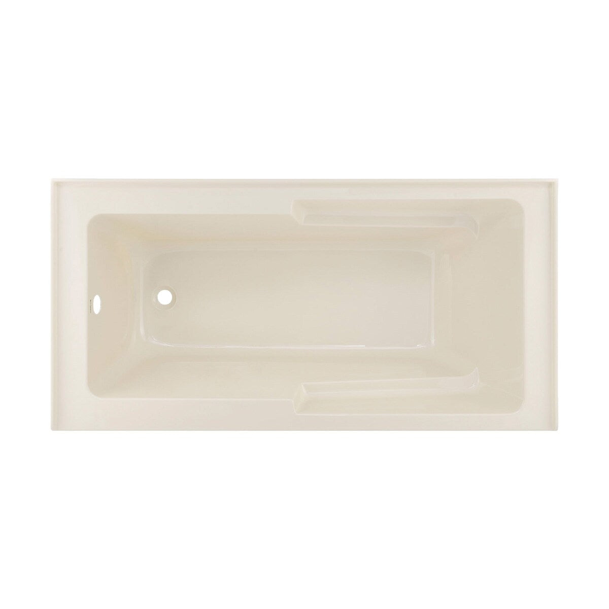 Swiss Madison Voltaire, Acrylic White, Alcove, Integral Armrest, Bathtub with Apron