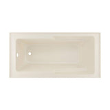 Swiss Madison Voltaire, Acrylic White, Alcove, Integral Armrest, Bathtub with Apron