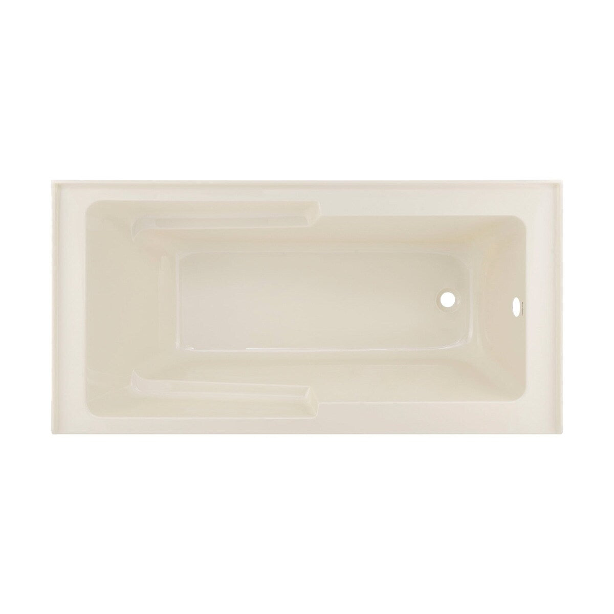 Swiss Madison Voltaire, Acrylic White, Alcove, Integral Armrest, Bathtub with Apron