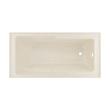 Swiss Madison Voltaire, Acrylic White, Alcove, Integral Armrest, Bathtub with Apron