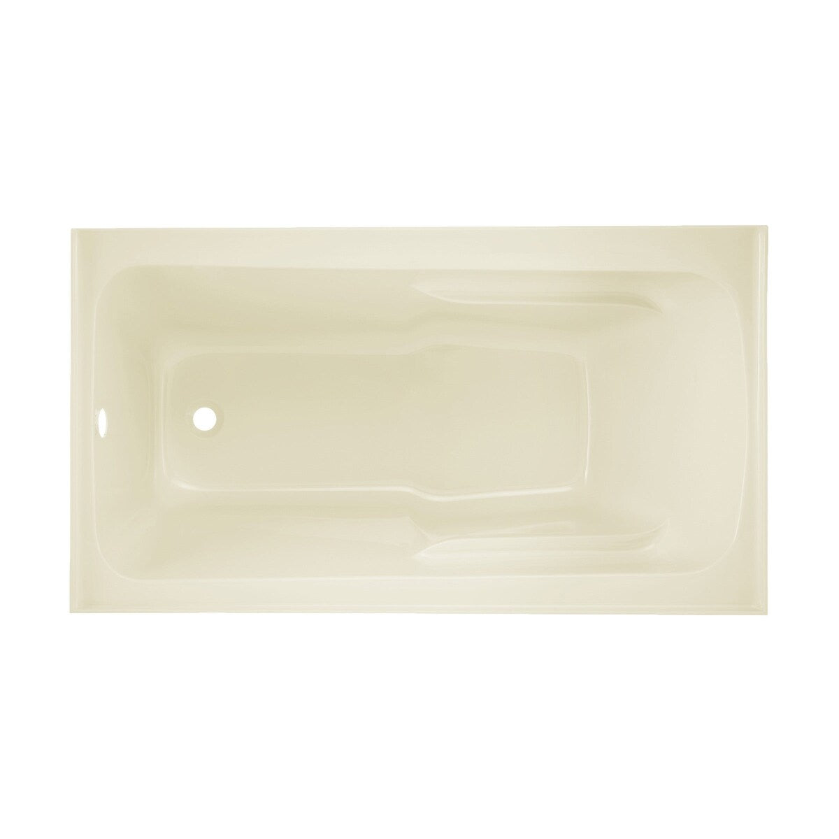 Swiss Madison Voltaire, Acrylic White, Alcove, Integral Armrest, Bathtub with Apron