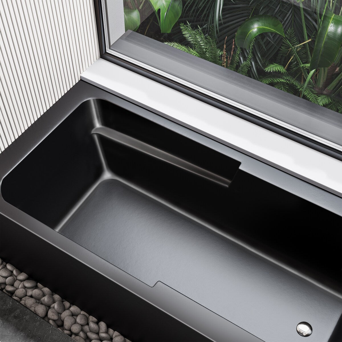Swiss Madison Voltaire, Acrylic White, Alcove, Integral Armrest, Bathtub with Apron