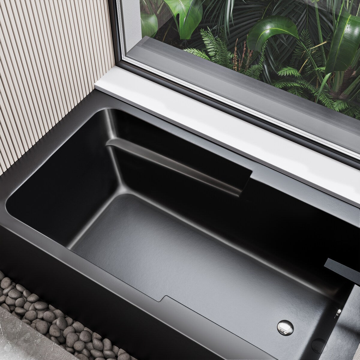 Swiss Madison Voltaire, Acrylic White, Alcove, Integral Armrest, Bathtub with Apron