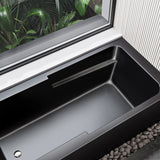 Swiss Madison Voltaire, Acrylic White, Alcove, Integral Armrest, Bathtub with Apron