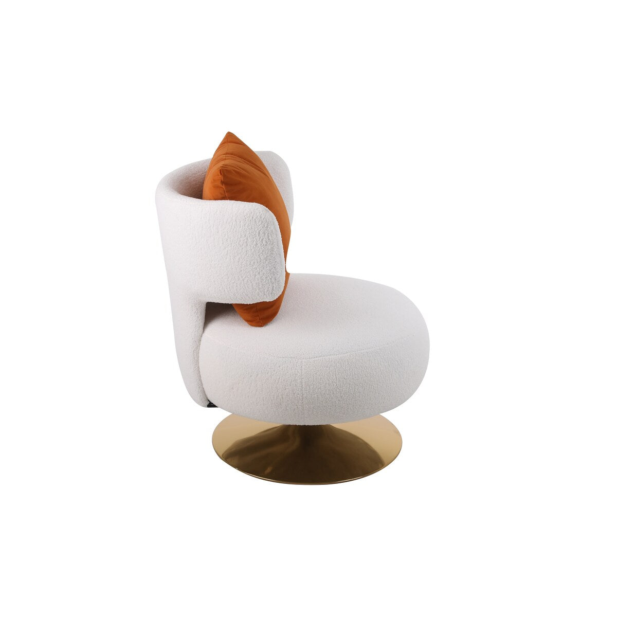 Swivel Accent Chair Armchair,Round Barrel Chair in Fabric for Living Room Bedroom