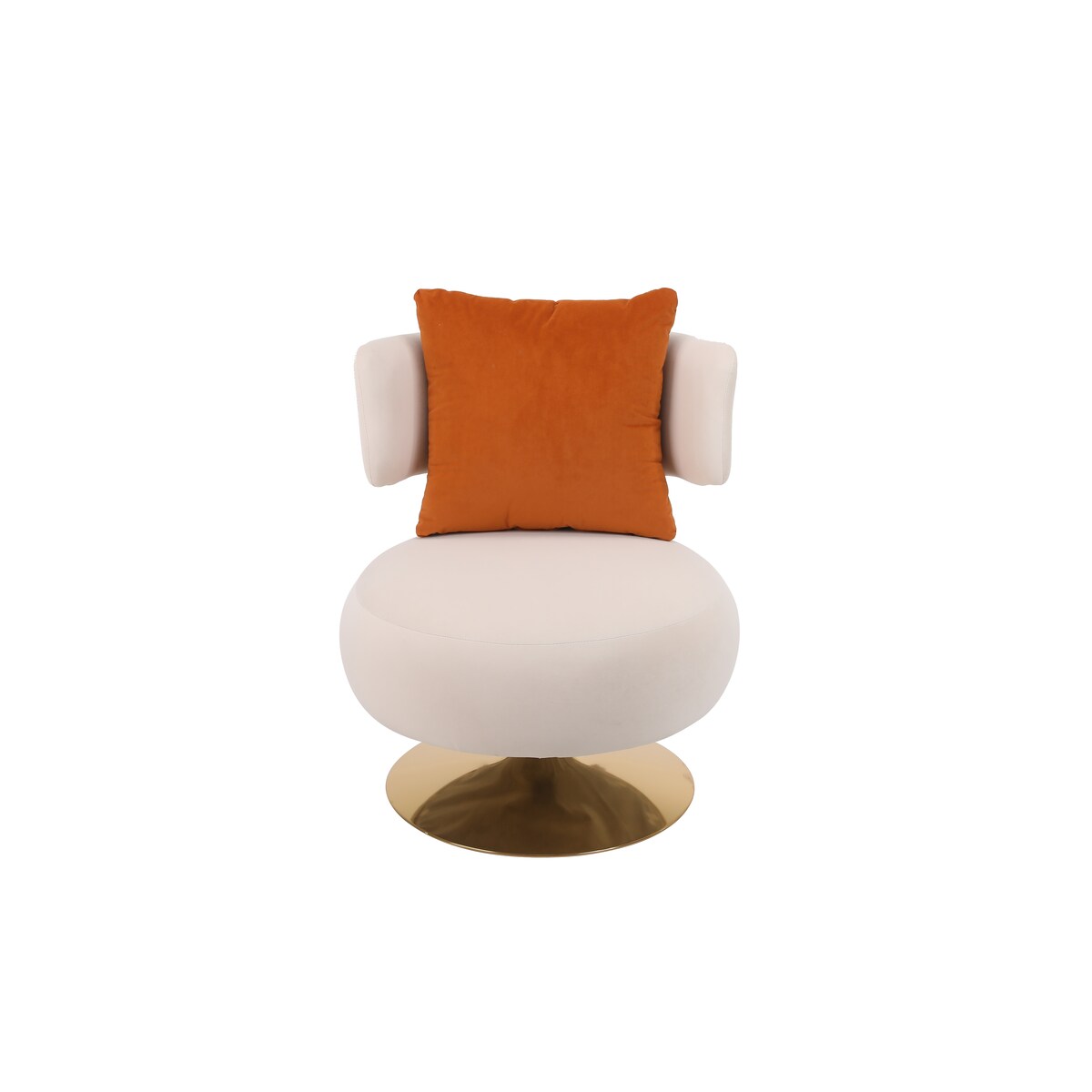 Swivel Accent Chair Armchair,Round Barrel Chair in Fabric for Living Room Bedroom