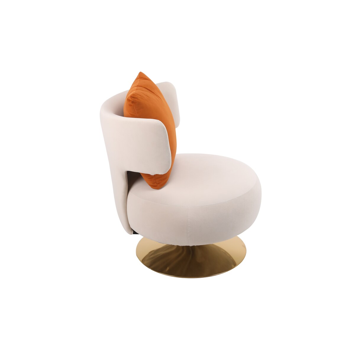 Swivel Accent Chair Armchair,Round Barrel Chair in Fabric for Living Room Bedroom