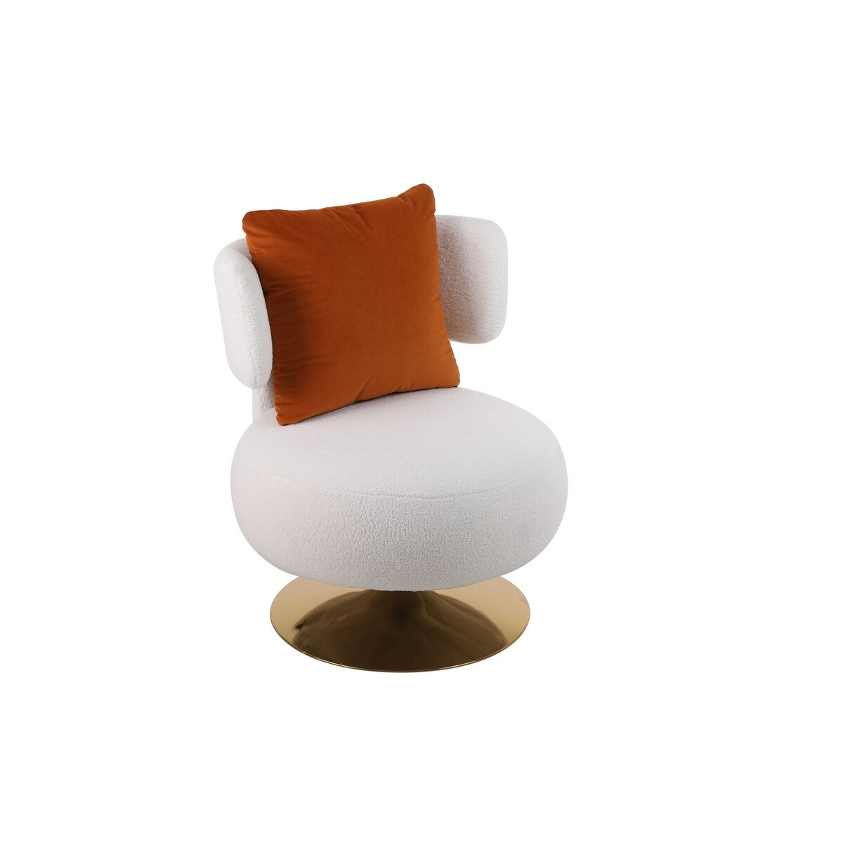 Swivel Accent Chair Armchair,Round Barrel Chair in Fabric for Living Room Bedroom