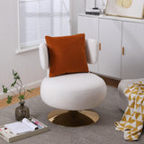 Swivel Accent Chair Armchair,Round Barrel Chair in Fabric for Living Room Bedroom