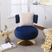 Swivel Accent Chair Armchair,Round Barrel Chair in Fabric for Living Room Bedroom
