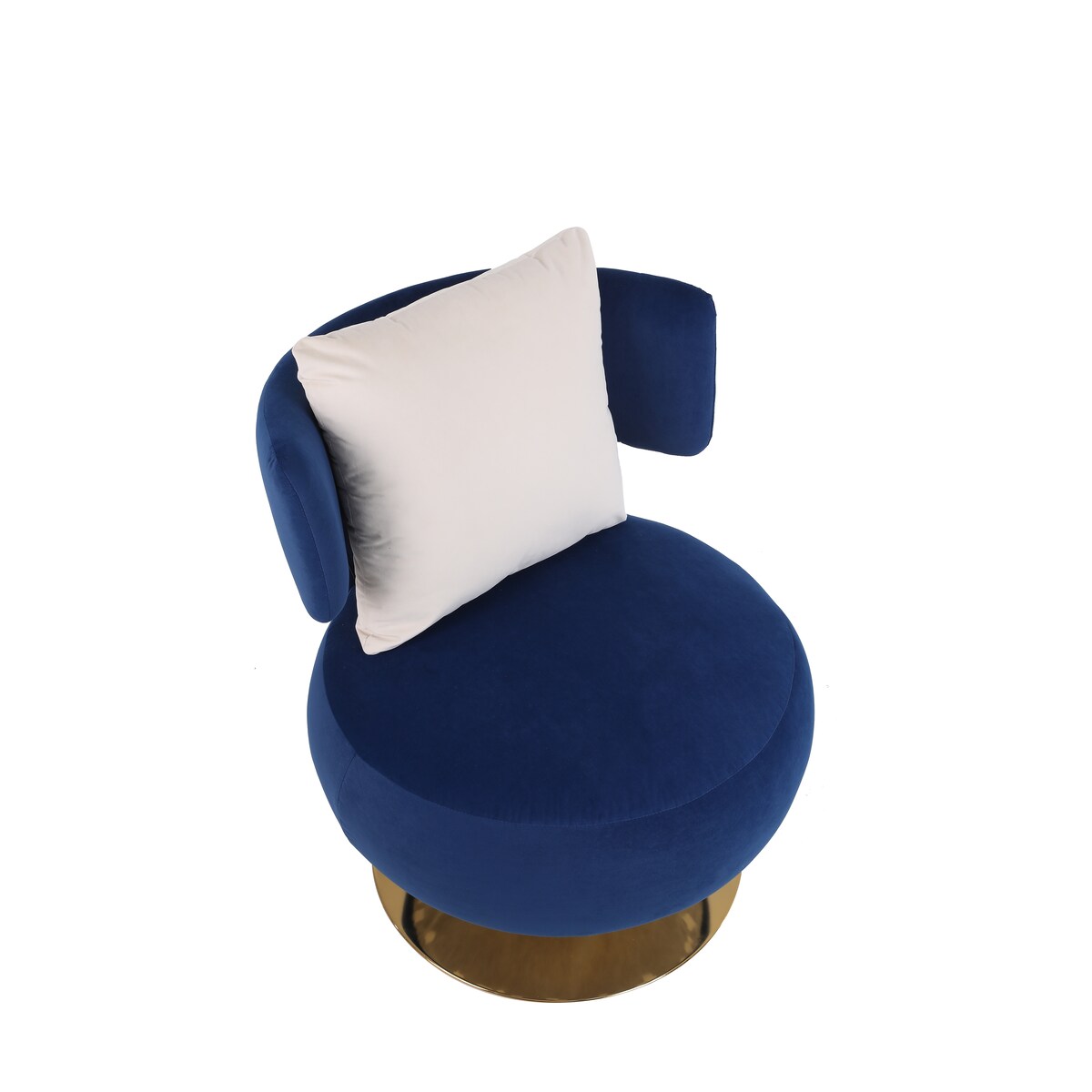 Swivel Accent Chair Armchair,Round Barrel Chair in Fabric for Living Room Bedroom