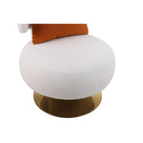 Swivel Accent Chair Armchair,Round Barrel Chair in Fabric for Living Room Bedroom