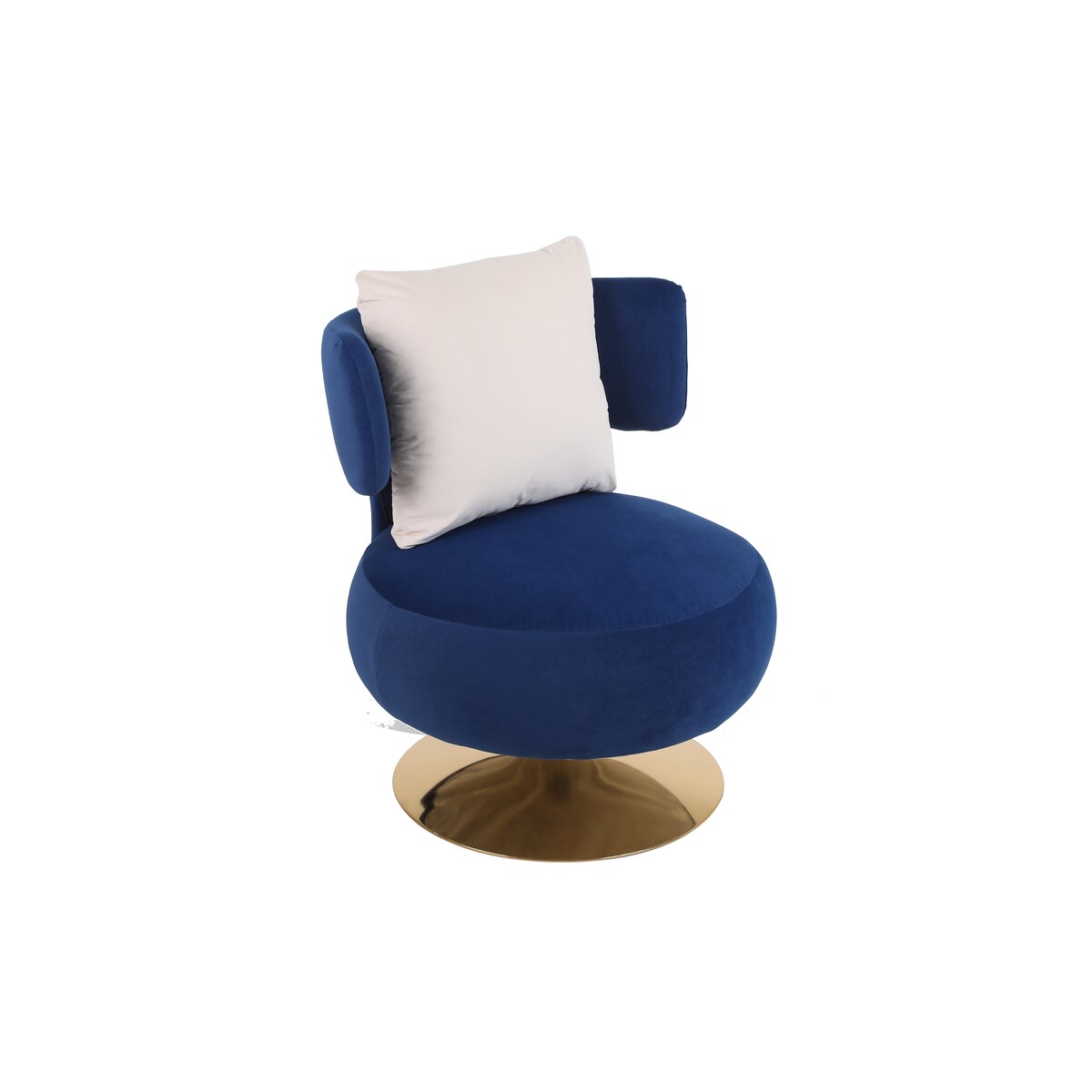 Swivel Accent Chair Armchair,Round Barrel Chair in Fabric for Living Room Bedroom