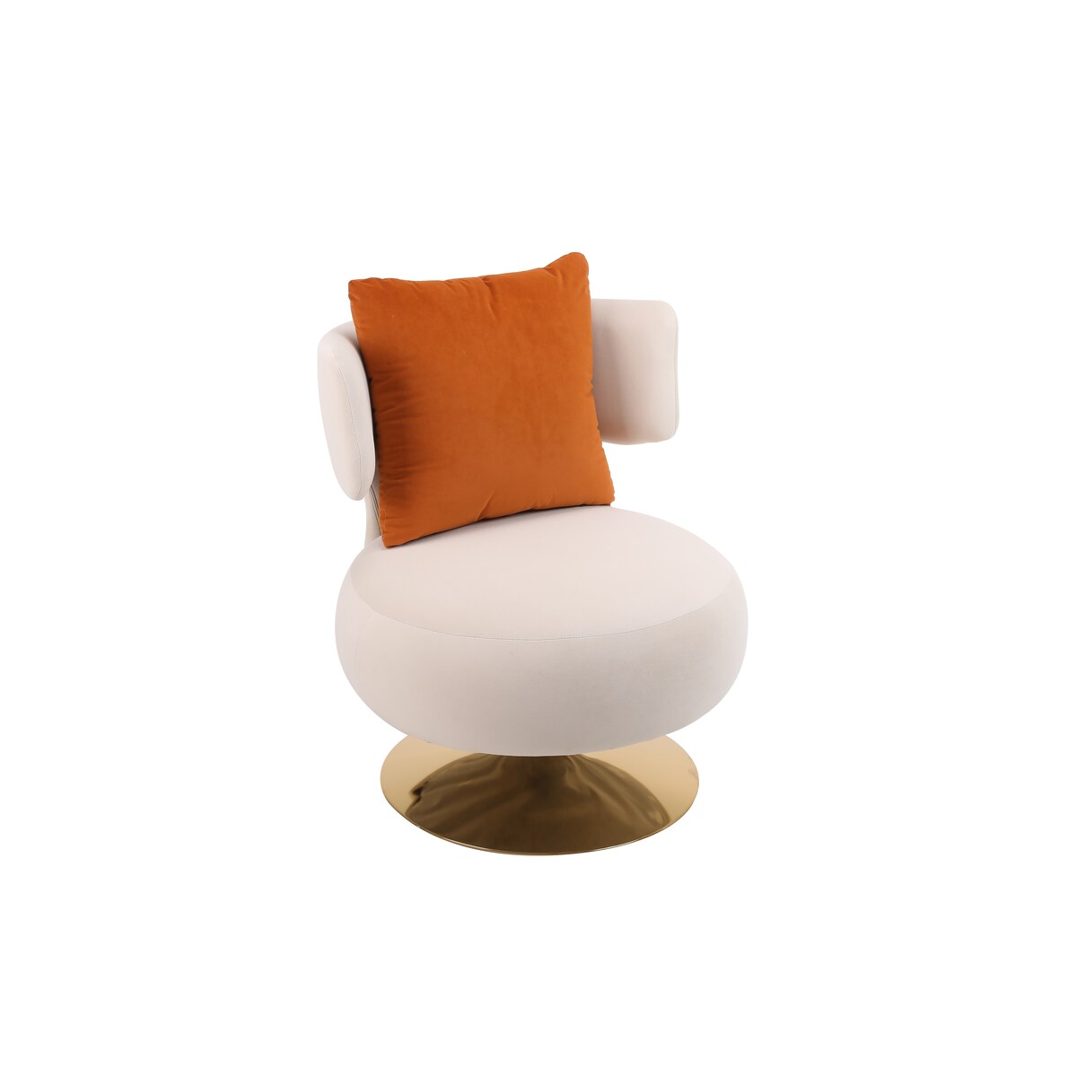 Swivel Accent Chair Armchair,Round Barrel Chair in Fabric for Living Room Bedroom
