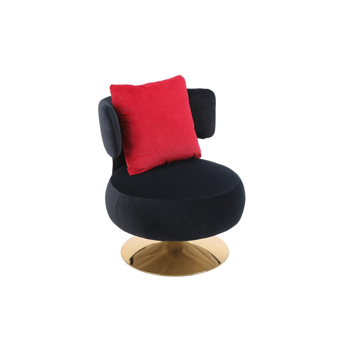 Swivel Accent Chair Armchair,Round Barrel Chair in Fabric for Living Room Bedroom