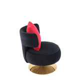 Swivel Accent Chair Armchair,Round Barrel Chair in Fabric for Living Room Bedroom