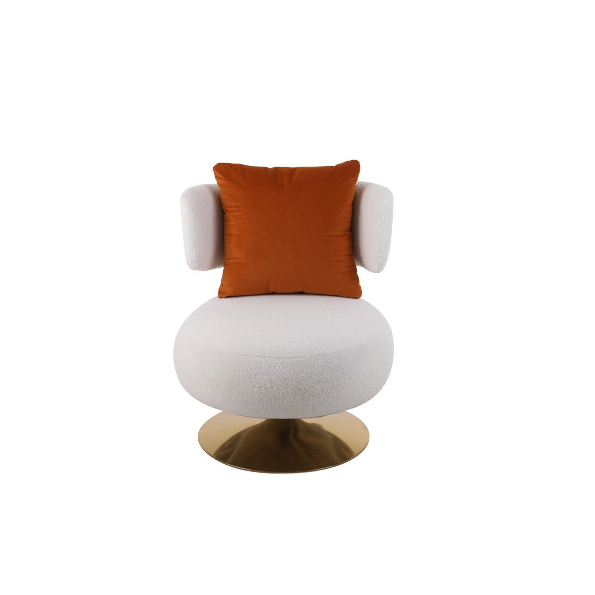 Swivel Accent Chair Armchair,Round Barrel Chair in Fabric for Living Room Bedroom