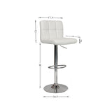 Swivel Adjustable Hydraulic Bar Stool, Set Of 2