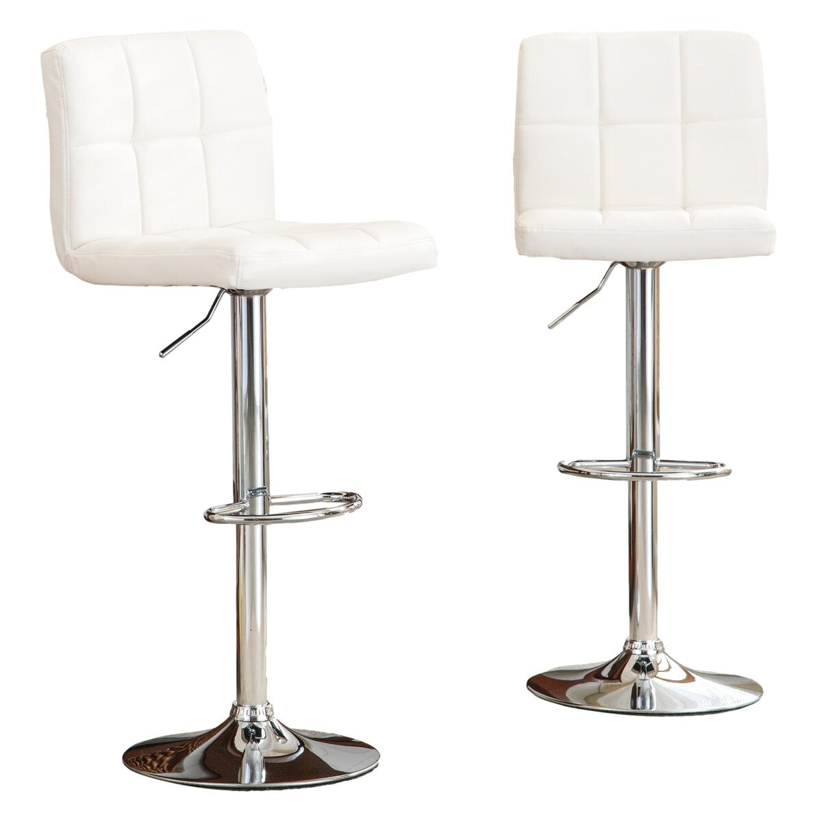 Swivel Adjustable Hydraulic Bar Stool, Set Of 2