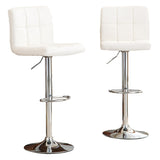 Swivel Adjustable Hydraulic Bar Stool, Set Of 2