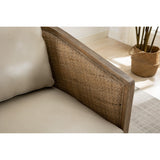 Swivel Barrel Chair, Comfy Round Accent Chair, 360 Degree Swivel Barrel Club Chair, Leisure Arm Chair with Rattan Woven Frame