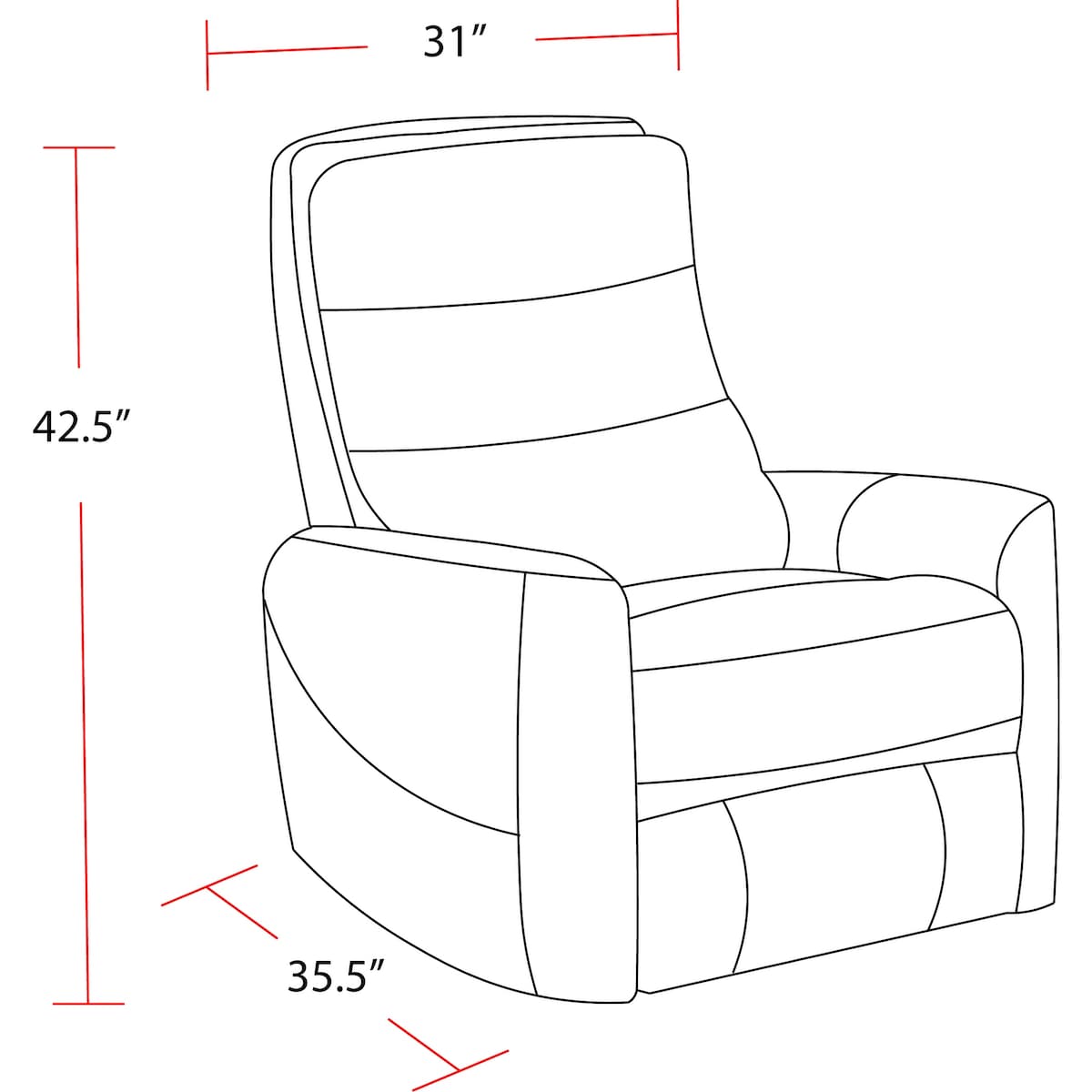 Fairview Home Swivel Glider Recliner