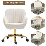 Howtai Swivel Home Office Chair with Rollers