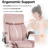 Swivel Office Room Chair Executive Desk Chair With Comfortable Cushion and Adjustment Features,Easy Rocking