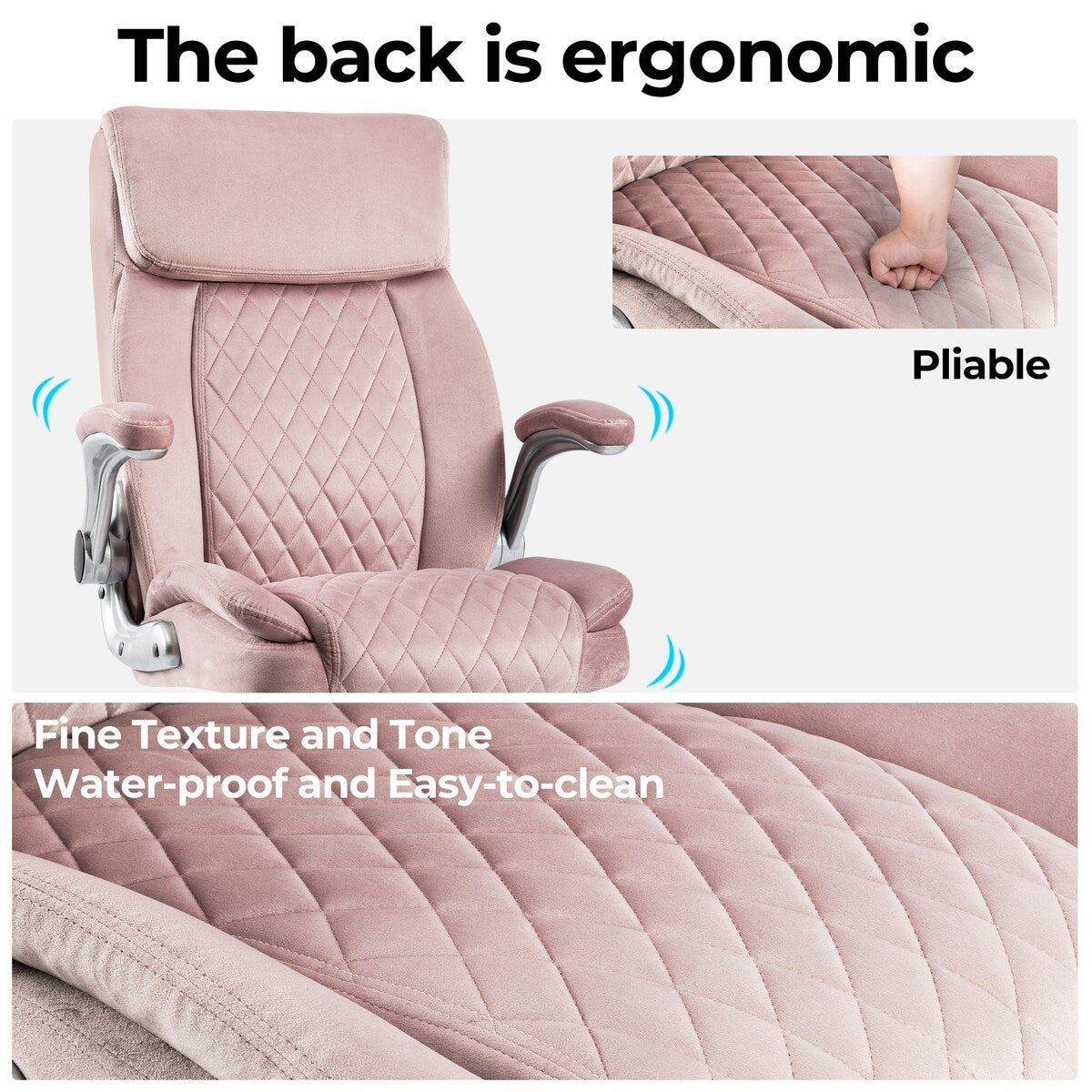 Swivel Office Room Chair Executive Desk Chair With Comfortable Cushion and Adjustment Features,Easy Rocking