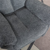 Swivel Rocker Fabric Recliner Chair Manual Reclining Sofa Set of two