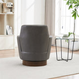 Swivel Round Accent Chairs Armchair with Stainless Steel Base