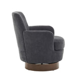 Swivel Round Accent Chairs Armchair with Stainless Steel Base