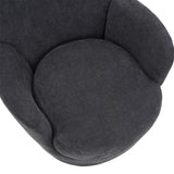 Swivel Round Accent Chairs Armchair with Stainless Steel Base