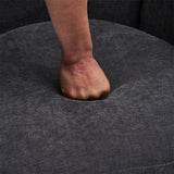 Swivel Round Accent Chairs Armchair with Stainless Steel Base