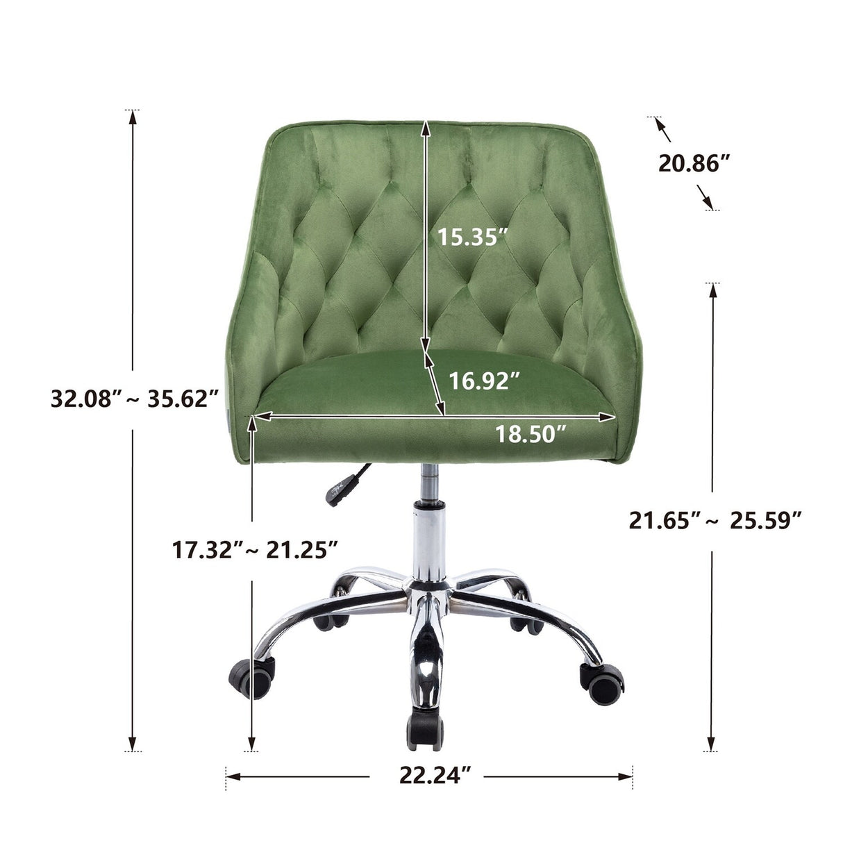 Swivel Shell Chair Modern Leisure office Chair - N/A