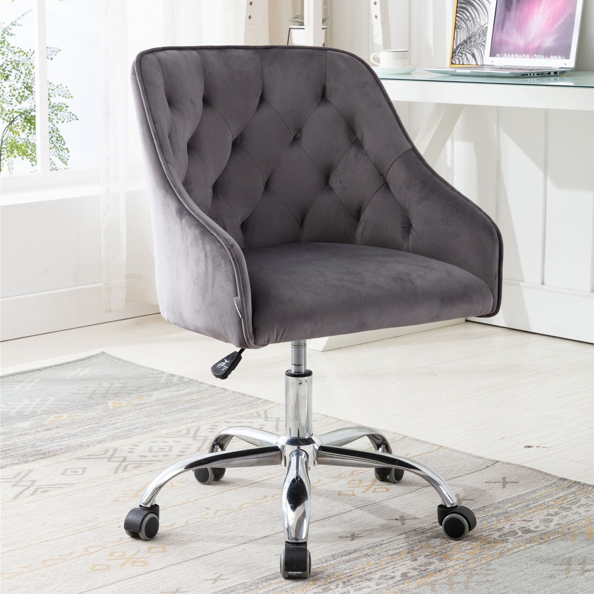 Swivel Shell Chair Modern Leisure office Chair - N/A